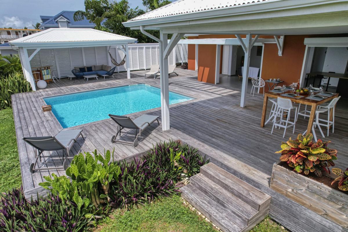 A louer villa 3 chambres piscine Saint François Guadeloupe_ Vue d'ensemble -4